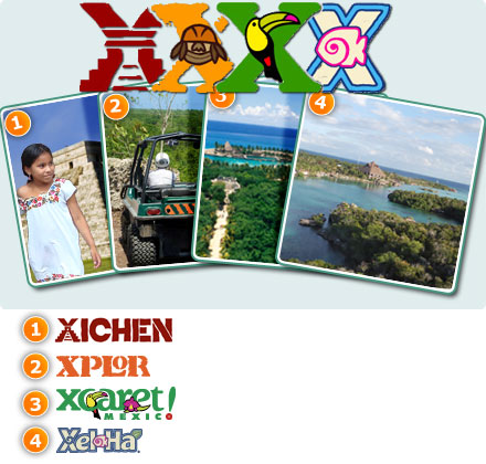 Combo 4X: Xplor + Xcaret Plus + Xelha All Inclusive + Xichen