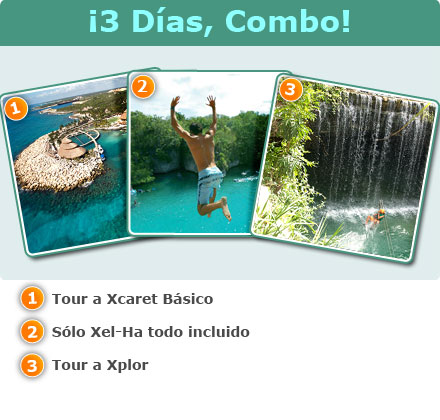 3 Day Combo: Dolphin Swim & Ride + Isla Mujeres Tour + Tulum Express-Tour Isla Mujeres<br>Nado y Paseo con delfines - DSR<br>Tulum Express<br>