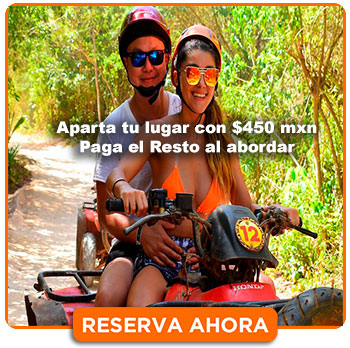 ATV Doble Tour Cl&aacute;sico + Tirolesa + Cenote Cl&aacute;sico Canc&uacute;n y Playa del Carmen