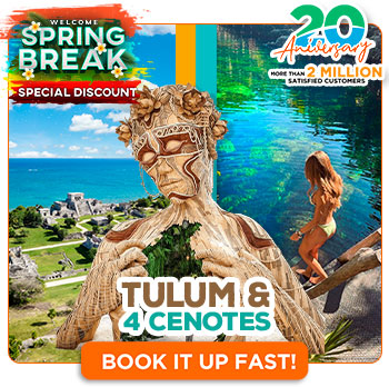Tour Tulum Comming into light giant sculpture + 4 centoes