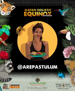 poster participante de equinoccio en Cobá