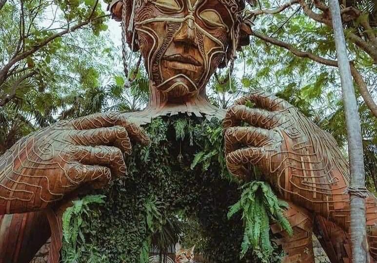 Estatua ven a la luz en Tulum