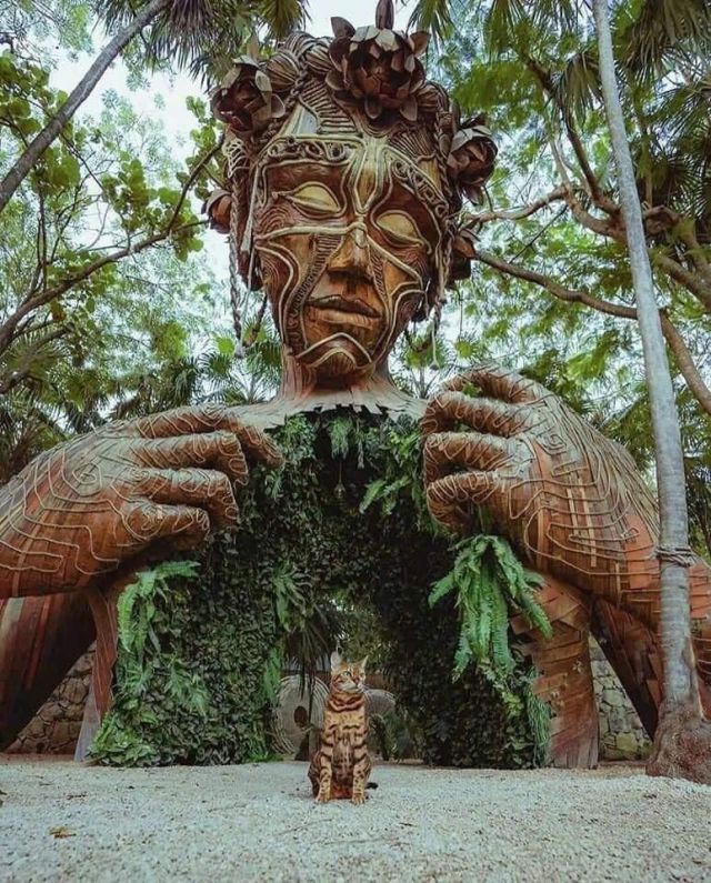 Estatua ven a la luz en Tulum