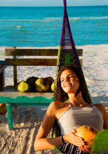 descanzando en holbox