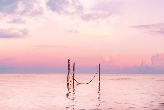 hamacas atardecer holbox