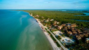 vista aerea de holbox