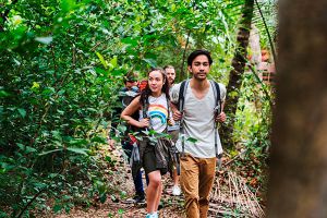 caminando en la jungla