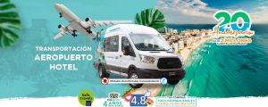 Van de transportación del aeorpuerto al hotel en Cancún y Tulum