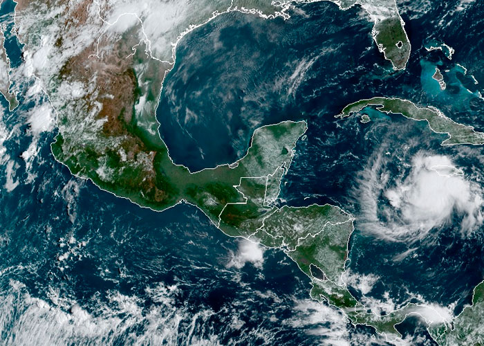 Mapa de clima en cancun y riviera maya