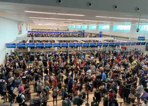 llegadas de turistas al aeropuerto